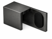 Right Hand Shower Door Stop - Brushed Gun Black